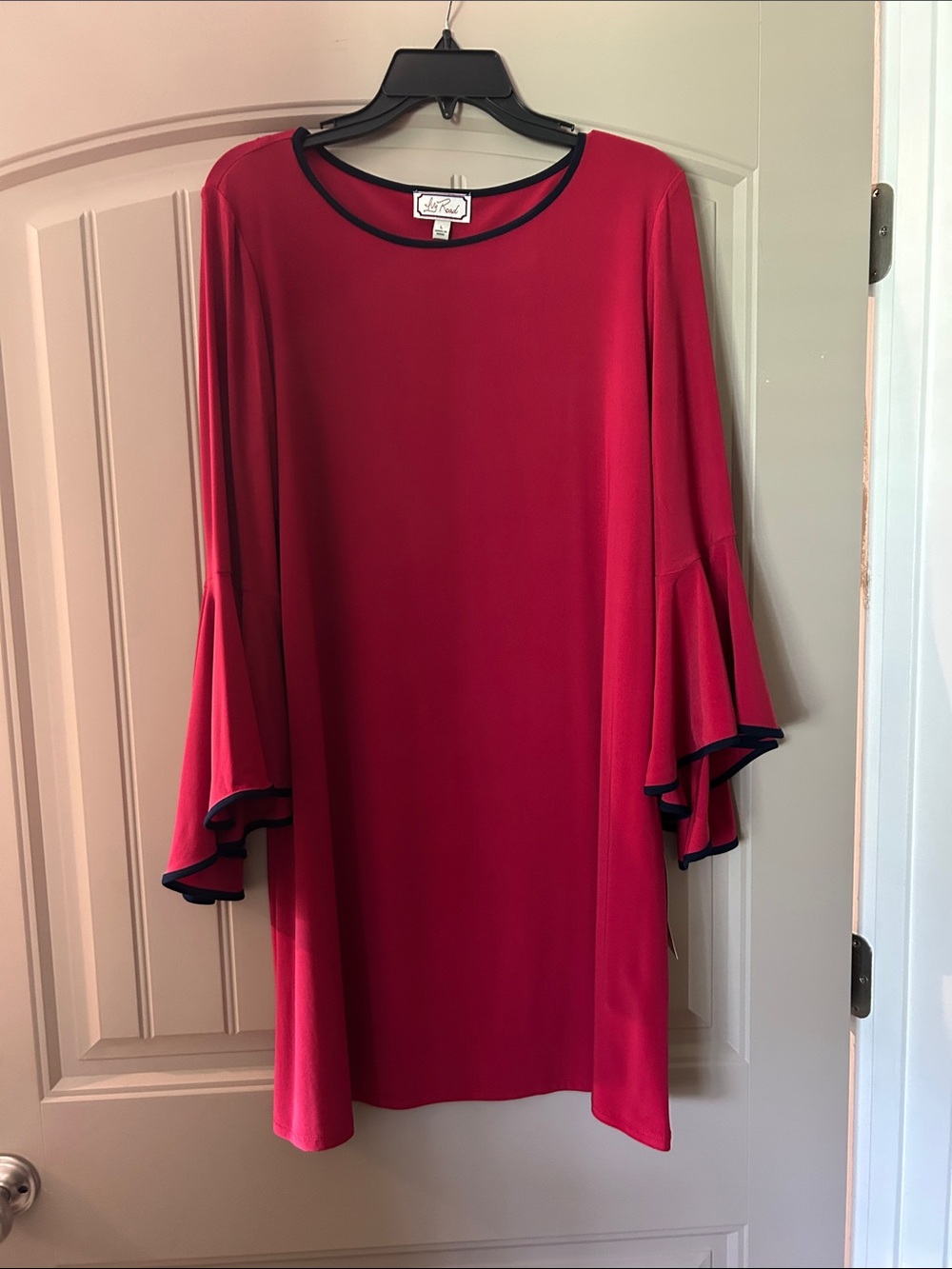 NWT Red Bell-Sleeve Shift Dress